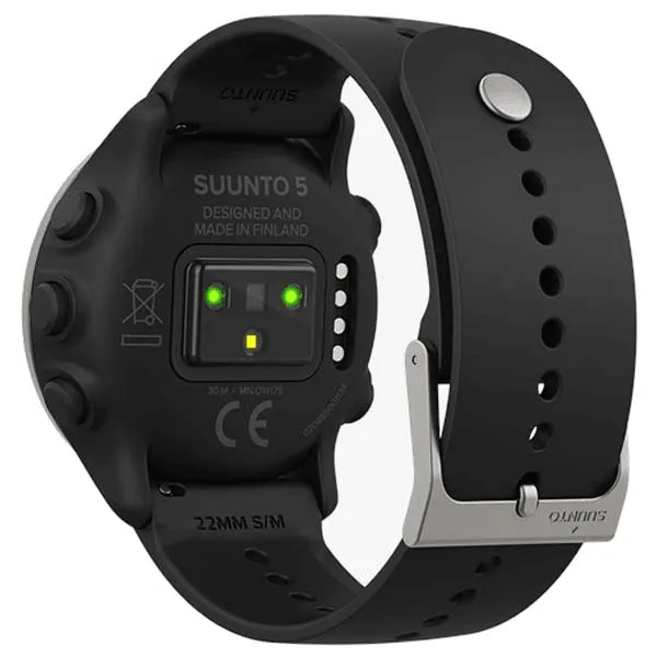 Suunto 5 Peak Smart Watch Heart Rate/1.1"LED Display/GPS/Sleep Monitor Black