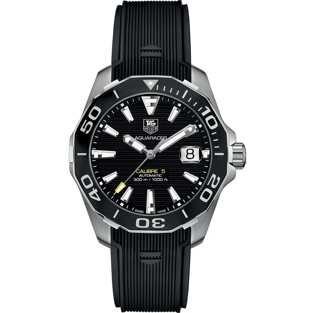 Tag Heuer Aquaracer Black Dial 41MM Mens Watch WAY211A.FT6151