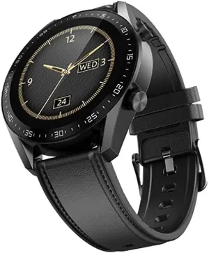 The Mohrim GT1 Smart Watch with Bluetooth Calling, Large Battery (Black)
