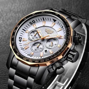 The Topic-Simple Watches For Men's Quartz Stainless Steel|| Chronograph Men’s Watch – 043
