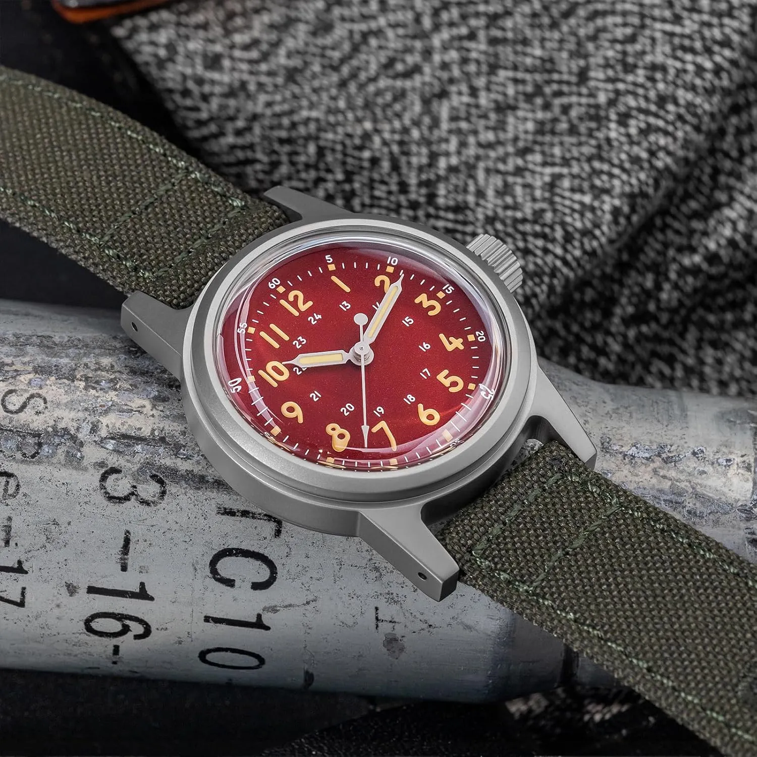 Thorn 36mm G11 NH35 Automatic Military Watch C3 Luminous 10 ATM Water Resistance