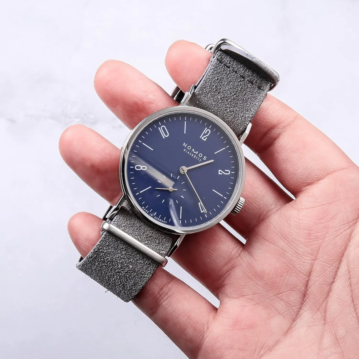 torbollo Suede Leather Watch Band, Style One-Piece Military Watch Strap Vintage Tone 18 20 22mm Replacement Wrap for Men Women