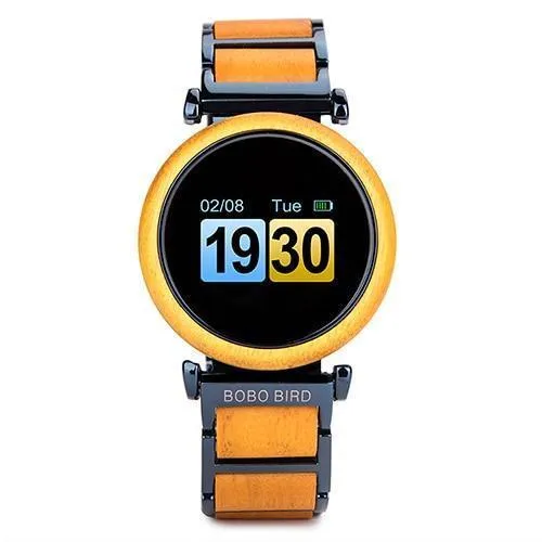 Touch Screen Wooden Watch For Men and Women in Wood Gift Box