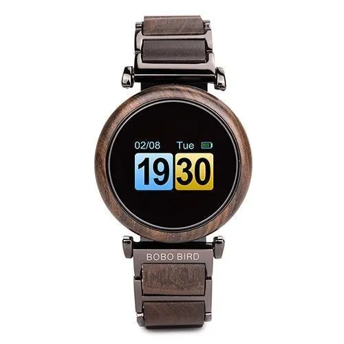 Touch Screen Wooden Watch For Men and Women in Wood Gift Box