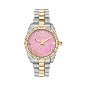 TWO TONE STATEMENT WATCH SILVER MULTI