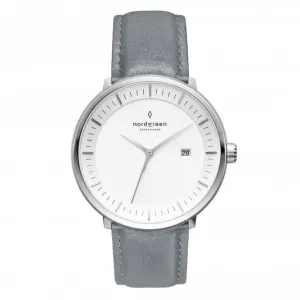 Unisex Philosopher Leather Silver 36mm Watch PH36SILEGRXX