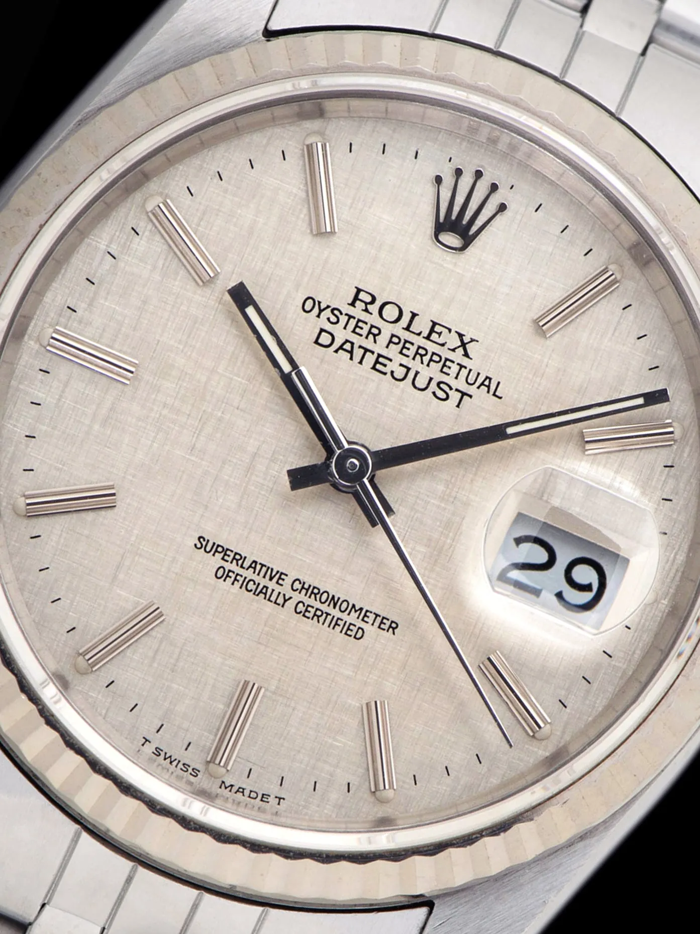 *Unpolished* 1988 Rolex Datejust (Ref. 16234) Silver Linen Dial
