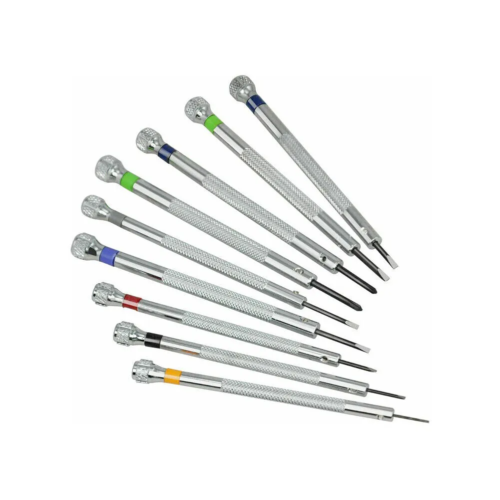 US 1-2 Set Precision Screwdriver Set Home Watch Jewelry Slotted Flat Blade Tools