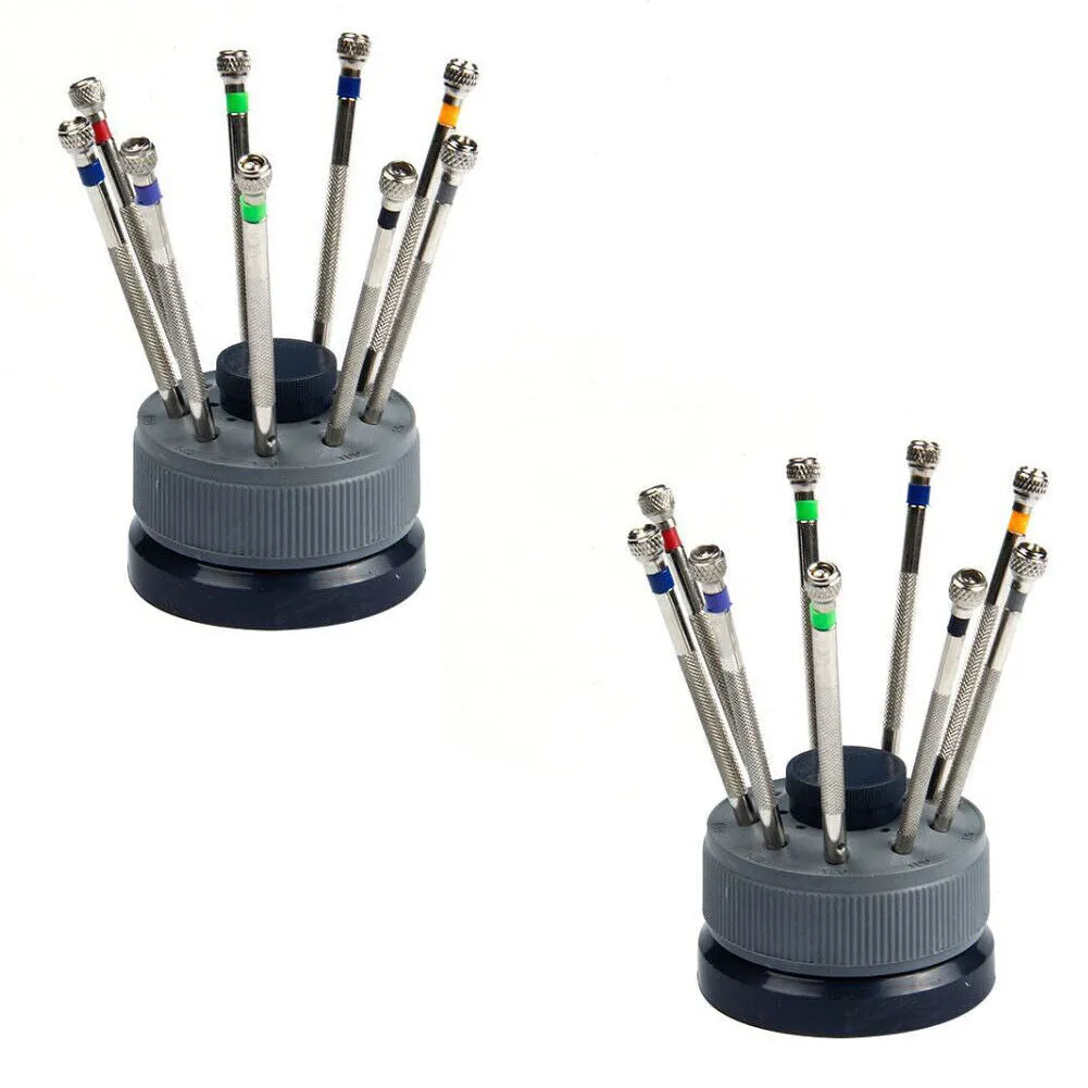 US 1-2 Set Precision Screwdriver Set Home Watch Jewelry Slotted Flat Blade Tools