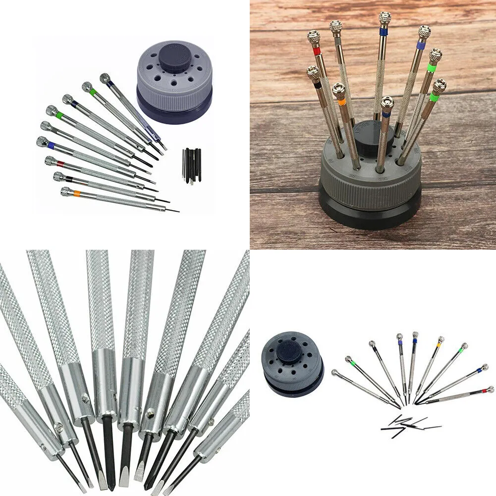 US 1-2 Set Precision Screwdriver Set Home Watch Jewelry Slotted Flat Blade Tools