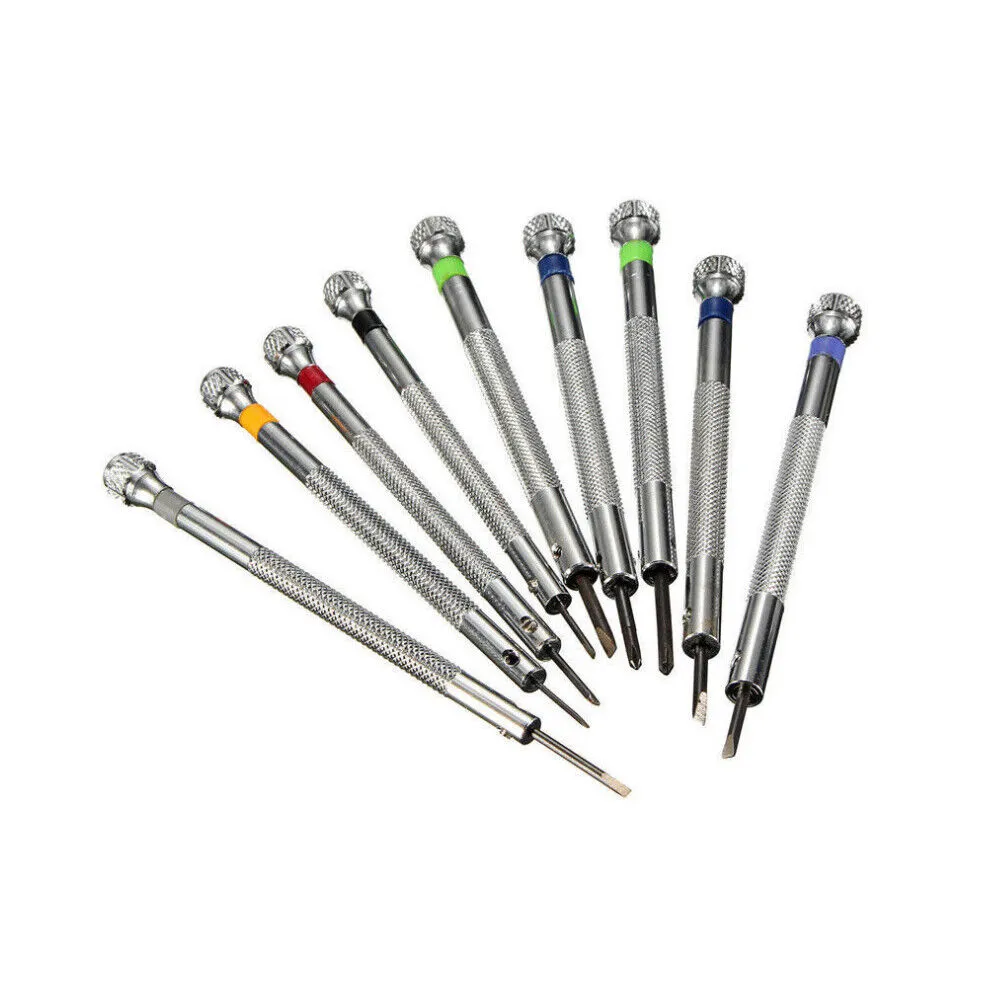 US 1-2 Set Precision Screwdriver Set Home Watch Jewelry Slotted Flat Blade Tools