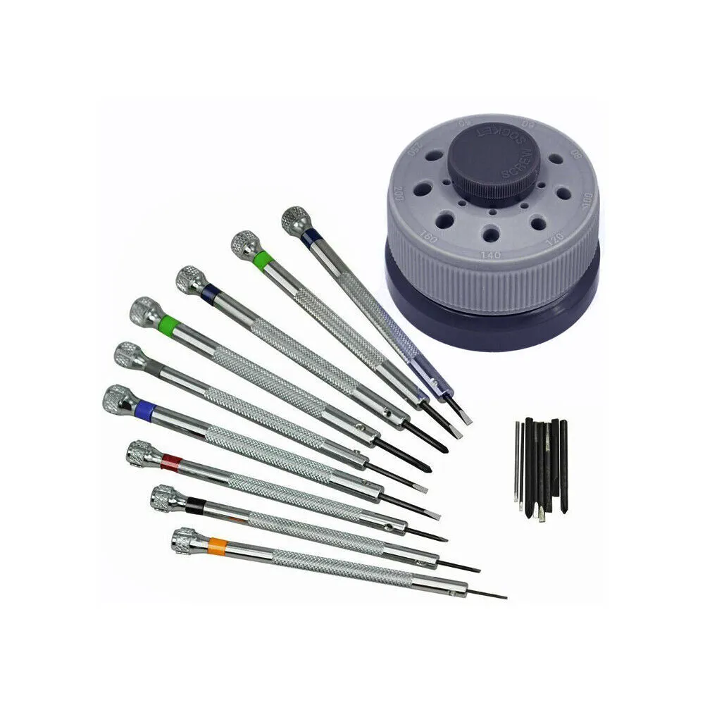 US 1-2 Set Precision Screwdriver Set Home Watch Jewelry Slotted Flat Blade Tools