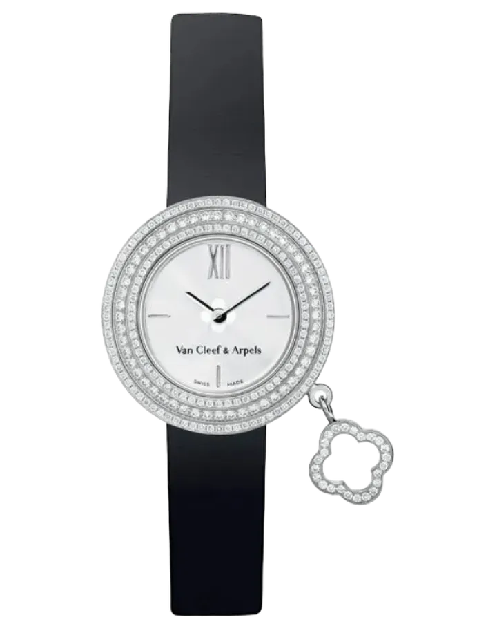 Van Cleef & Arpels Charms 18K White Gold & Diamonds Lady's Watch