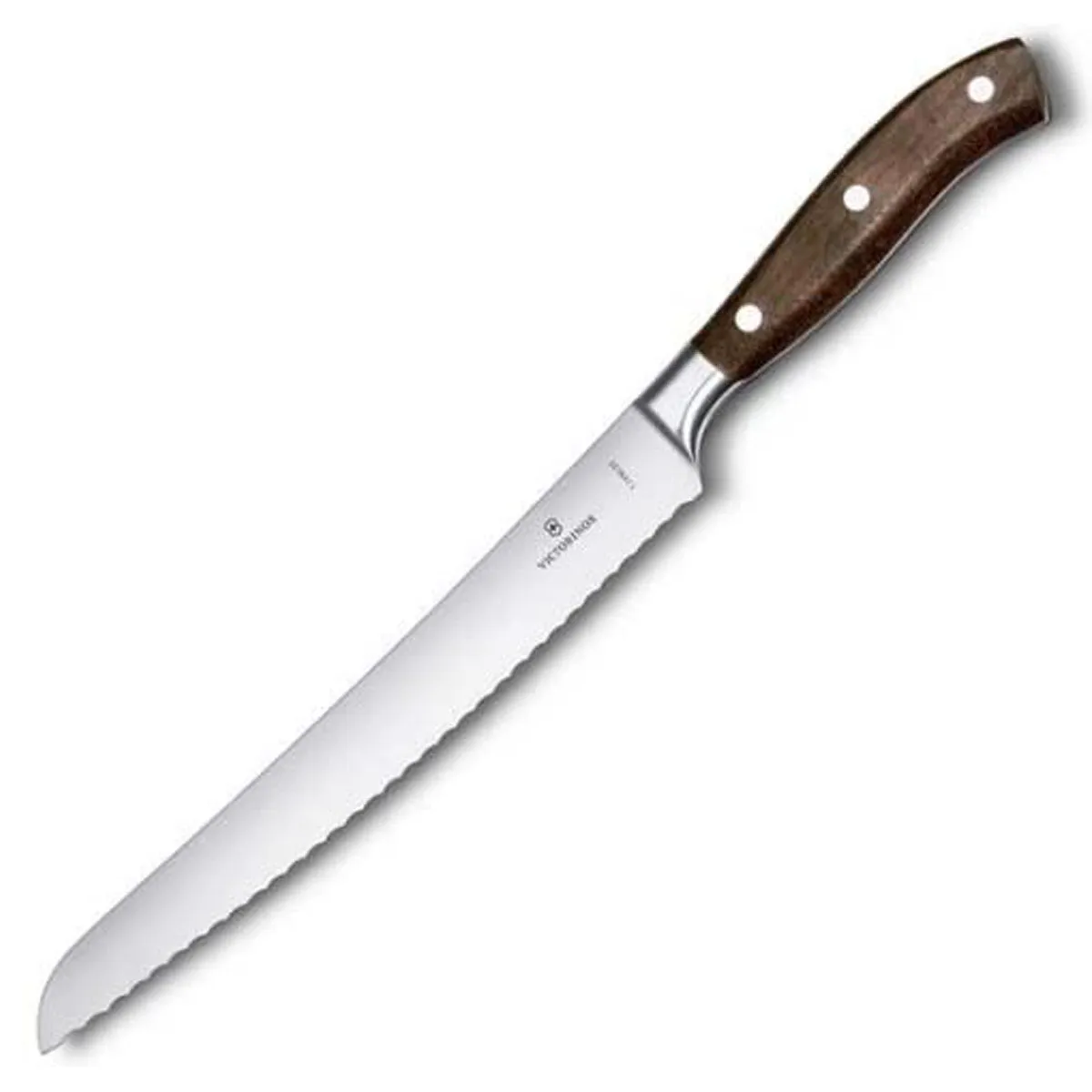 Victorinox Grand Maitre Forged 9" Bread Knife Serrated Blade, Wood