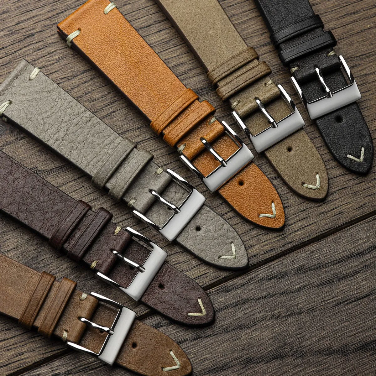 Vintage Cavallo Horse Leather Watch Strap - Beige