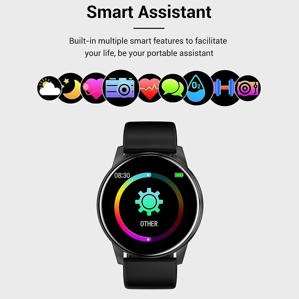 Watches women smart watch waterproof heart rate monitor call reminding fitness trackerwatches white