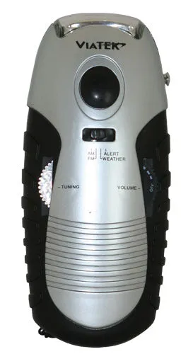 Weatherband Radio Dynamo Flashlight w/ NOAA Alert