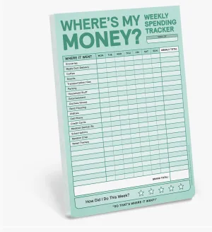 Weekly Money Tracker Pad