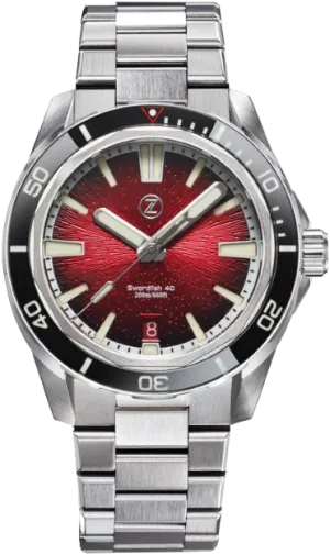 Zelos Swordfish 40mm Crimson Red